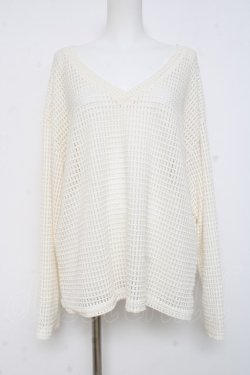 画像1: LOLITA / メッシュトップス L 生成り Y-26-03-01-151-LO-TO-SZ-ZY