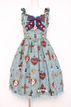 画像1: Angelic Pretty / Noble Collectionジャンパースカート  ミント Y-26-03-01-152-AP-OP-SZ-ZY