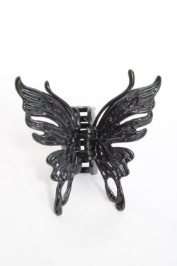 画像1: PUNK / バタフライヘアクリップ  黒 Y-26-03-01-021-PU-ZA-SZ-ZY