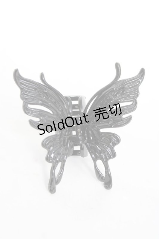 画像1: PUNK / バタフライヘアクリップ  黒 Y-26-03-01-021-PU-ZA-SZ-ZT636-F005 (1)