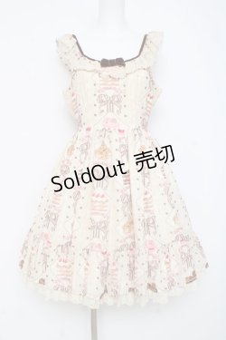 画像1: Angelic Pretty / Petit Patisserieティアードジャンパースカート  アイボリー Y-26-03-01-153-AP-OP-SZ-ZY