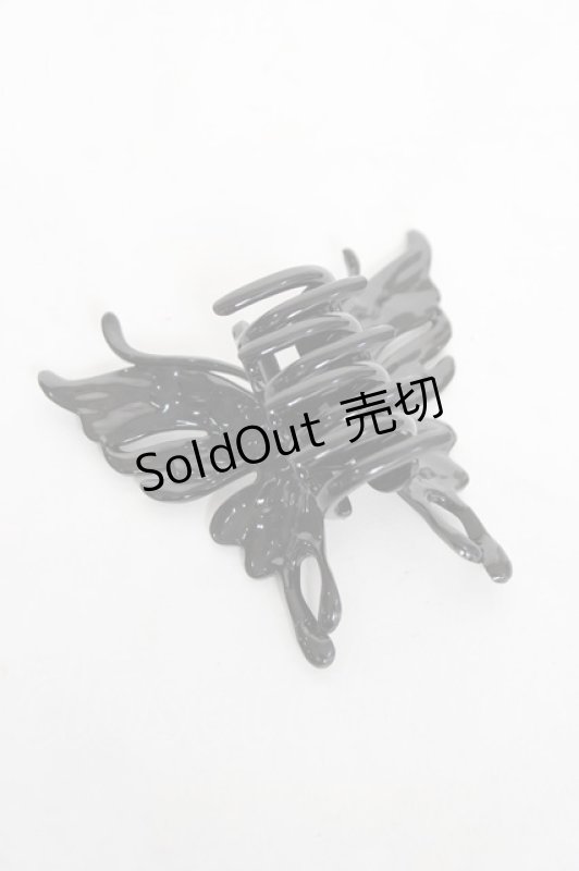 画像2: PUNK / バタフライヘアクリップ  黒 Y-26-03-01-021-PU-ZA-SZ-ZT636-F005 (2)