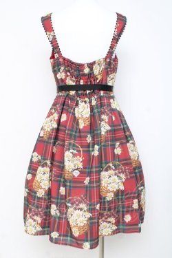 画像3: Emily Temple cute / マーガレットタータンノースリーブワンピース  赤 Y-26-03-01-158-ET-OP-SZ-ZY