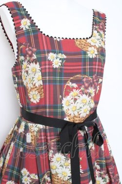 画像5: Emily Temple cute / マーガレットタータンノースリーブワンピース  赤 Y-26-03-01-158-ET-OP-SZ-ZY