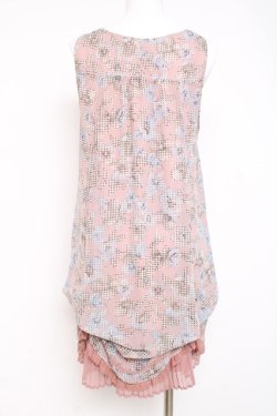 画像2: axes femme / 花柄チュニ  ピンク Y-26-03-01-163-AX-OP-SZ-ZY