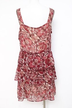 画像2: axes femme / ステンドグラス柄ワンピース  赤 Y-26-03-01-165-AX-OP-SZ-ZY