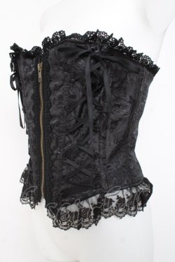 画像2: ATELIER PIERROT / Lace Up Long Corset  黒 Y-26-03-01-168-EL-TO-SZ-ZY