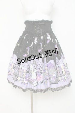 画像1: Angelic Pretty / Magical Milk Catsスカート  黒 Y-26-03-01-169-AP-SK-SZ-ZY