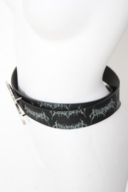 画像2: PUNK / プリント入りベルト  黒 Y-26-03-01-025-PU-ZA-SZ-ZY