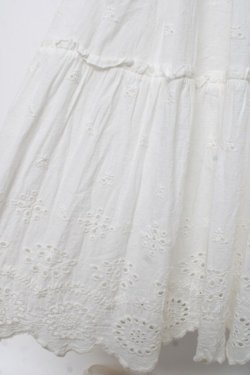 画像3: axes femme / インド綿テイアードスカート  生成り Y-26-03-01-174-AX-SK-SZ-ZY