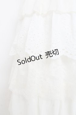 画像3: axes femme / レースフリルスカート  生成り Y-26-03-01-176-AX-SK-SZ-ZY