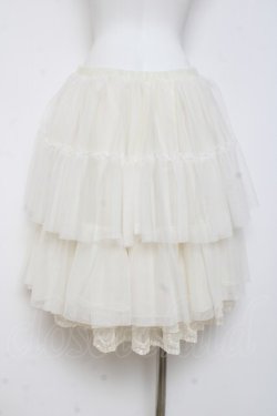 画像2: axes femme kawaii / グラデーションチュールパニエ M 生成り Y-26-03-01-178-AX-SK-SZ-ZY