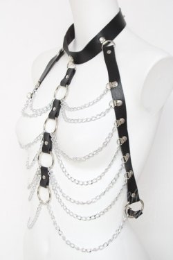 画像2: PUNK / チェーンデザインハーネスベルト  黒 Y-26-03-01-026-PU-ZA-SZ-ZY
