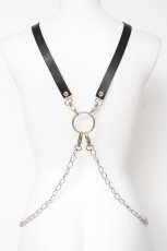 画像2: PUNK / チェーンリングハーネス  黒 Y-26-03-01-027-PU-ZA-SZ-ZT639-F002 (2)
