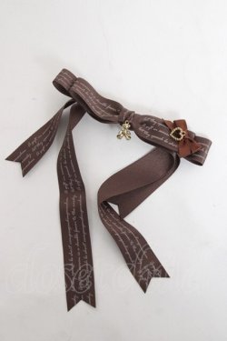 画像1: LOTUS ribbon / リボンクリップ  ブラウン Y-26-03-01-042-EL-AC-SZ-ZY