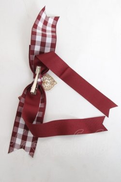 画像2: LOTUS ribbon / リボンクリップ  ワイン Y-26-03-01-043-EL-AC-SZ-ZY
