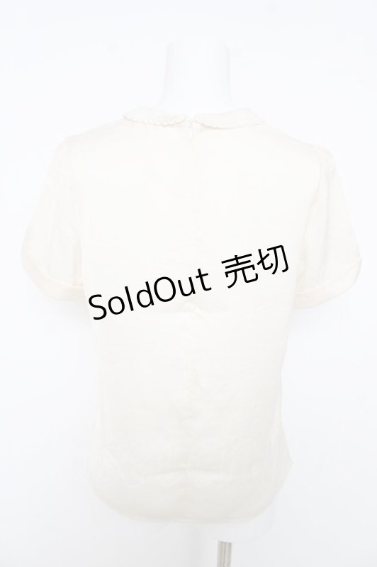 画像2: Fi.n.t / シフォンカットソー  生成り Y-26-03-03-043-CA-BL-SZ-ZY (2)