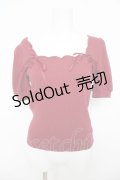 Ank Rouge / 編み上げオフショルトップス  ワイン Y-26-03-03-044-CA-TO-SZ-ZY
