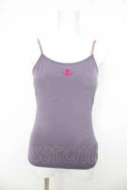 画像1: Ozz Croce / スカル刺繍キャミ  ラベンダー Y-26-03-03-050-OO-TO-SZ-ZY