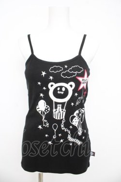 画像1: PEACE NOW / キャラクタープリントキャミソール M 黒 Y-26-03-03-054-PU-TO-SZ-ZY