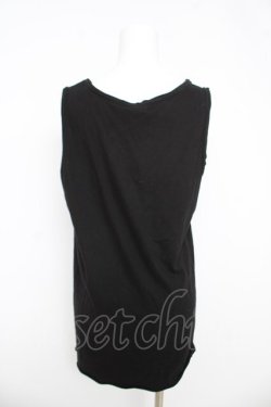 画像2: Ozz Croce / プリント入りロングタンク  黒 Y-26-03-03-058-OO-TO-SZ-ZY