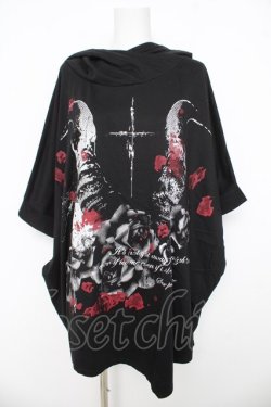 画像1: SEX POT ReVeNGe / NIGHTMARE BIG トップス F ブラック/レッド Y-26-03-03-064-SP-TO-SZ-ZY