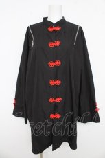 画像1: REFLEM / ショルダーZIPチャイナシャツ F ブラック Y-26-03-03-068-PU-BL-SZ-ZY (1)