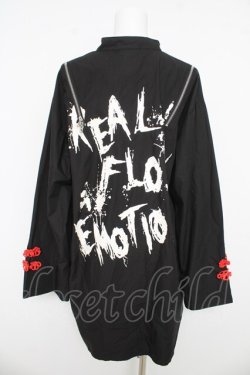 画像2: REFLEM / ショルダーZIPチャイナシャツ F ブラック Y-26-03-03-068-PU-BL-SZ-ZY