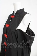画像3: REFLEM / ショルダーZIPチャイナシャツ F ブラック Y-26-03-03-068-PU-BL-SZ-ZY (3)