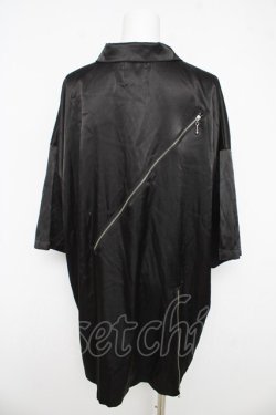 画像2: KMK(KINGLY MASK) / 裾ZIPパーカー  黒 Y-26-03-03-069-LO-TS-SZ-ZY