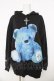 画像1: TRAVAS TOKYO / FURRY BEARプルオーバーパーカー F ブラック/ブルー Y-26-03-03-072-PU-TO-SZ-ZY (1)