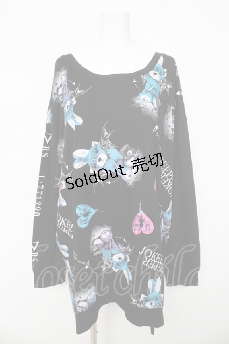 画像1: SEX POT ReVeNGe / DEVIL BUNNY LONG Ｔシャツ L ブラック Y-26-03-03-075-SP-TO-SZ-ZI (1)