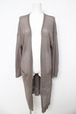 画像1: Ozz Croce / 背面プリントロングカーディガン  グレー Y-26-03-03-080-OO-TO-SZ-ZY