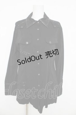 画像1: Ozz Croce / スナップボタンシャツ  黒 Y-26-03-03-082-OO-BL-SZ-ZY