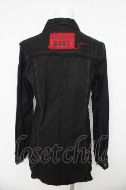 画像2: ALGONQUINS / クロス刺繍ロングブラウス 2 ブラック Y-26-03-03-084-AL-BL-SZ-ZY