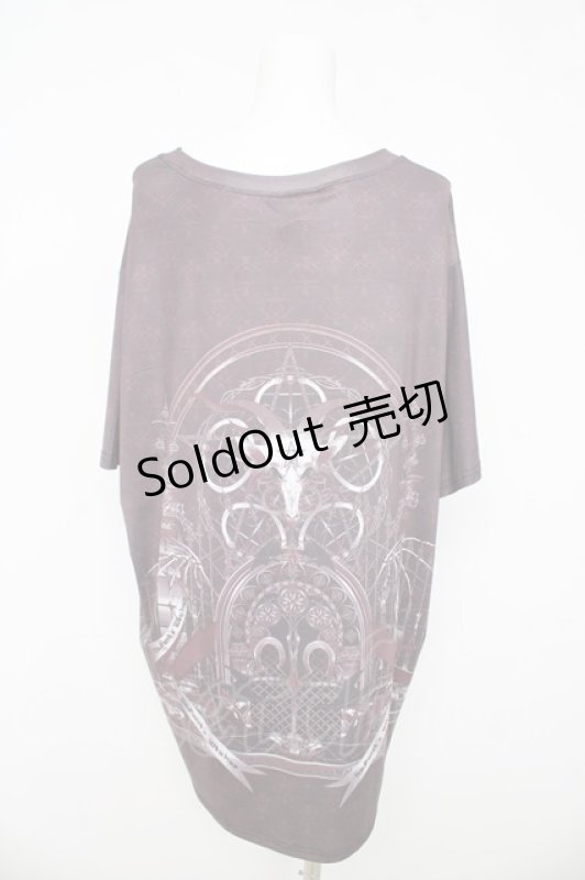 画像2: OZZ ANGELO / ナイトメアプリントロングT  エンジ Y-26-03-03-085-OO-TO-SZ-ZY (2)