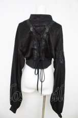画像2: Qutie Frash /  バックメッシュショートトップス  黒 Y-26-03-03-087-QU-TO-SZ-ZY (2)
