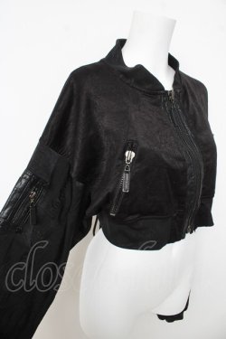 画像3: Qutie Frash /  バックメッシュショートトップス  黒 Y-26-03-03-087-QU-TO-SZ-ZY