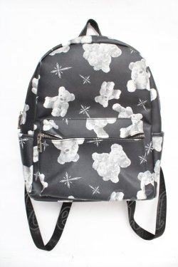 画像1: TRAVAS TOKYO / PUBack Pack /くまプリント総柄バックパック F ブラック Y-26-03-03-008-PU-BG-SZ-ZY