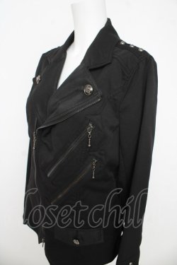 画像3: ALGONQUINS / ダブルZIPライダース風ジャケット ユニセックス ブラック Y-26-03-03-089-AL-JA-SZ-ZY