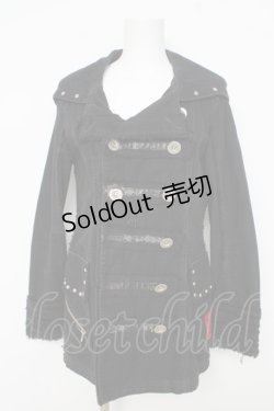 画像1: ALGONQUINS / ダブルボタンジャケット 1 黒 Y-26-03-03-091-AL-JA-SZ-ZY