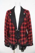 ALGONQUINS / チェックフリルジャケット 2 レッド/ブラック Y-26-03-03-093-AL-JA-SZ-ZY