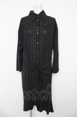 画像1: Rozen Kavalier / 羽刺繍ストライプ長袖ワンピース  黒 Y-26-03-03-101-OO-OP-SZ-ZY (1)
