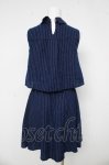 画像2: axes femme / ストライプワンピース  紺 Y-26-03-03-108-AX-OP-SZ-ZS (2)