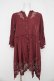 画像1: axes femme / フィッシュテールチュニック  ワイン Y-26-03-03-110-AX-OP-SZ-ZY (1)