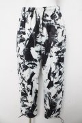 REFLEM / 総柄イージーパンツ F ブラック/ホワイト Y-26-03-03-112-PU-PA-SZ-ZY