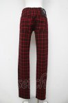 画像2: ALGONQUINS / ブロックチェック柄パンツ 2 赤 Y-26-03-03-114-AL-PA-SZ-ZY (2)