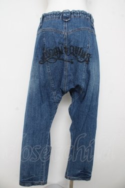 画像2: ALGONQUINS / ダメージデニムサルエルパンツ F ブルー Y-26-03-03-116-AL-PA-SZ-ZY