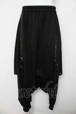 画像1: SEX POT ReVeNGe / プリントフラップサルエルパンツ L 黒 Y-26-03-03-120-SP-PA-SZ-ZY