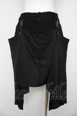 画像2: BPN / フラップ付ショートパンツ M 黒 Y-26-03-03-121-GO-PA-SZ-ZY